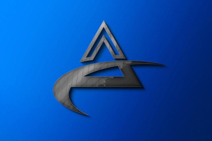PSD conception de maquette de logo 3d