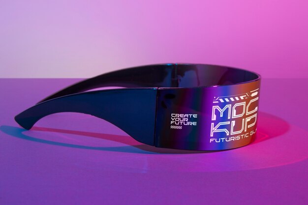 PSD conception de maquette de lunettes futuristes