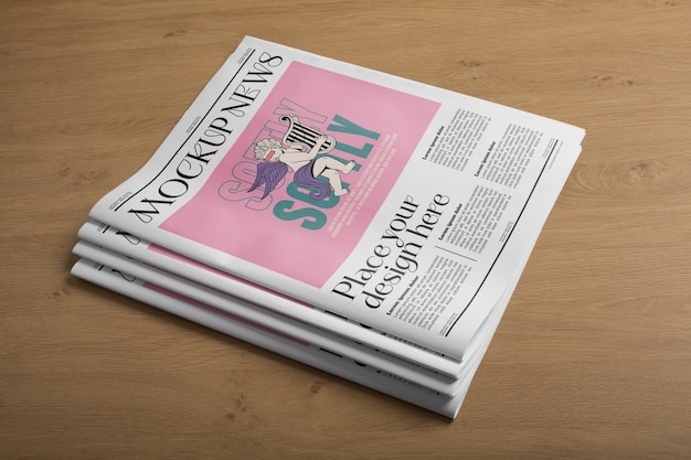 Conception de maquette de magazine de journal