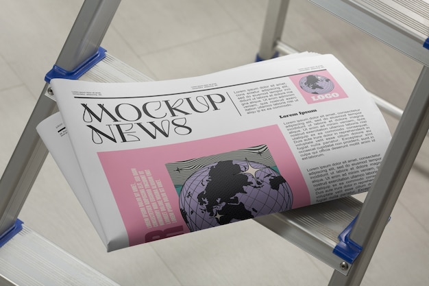 Conception de maquette de magazine de journal