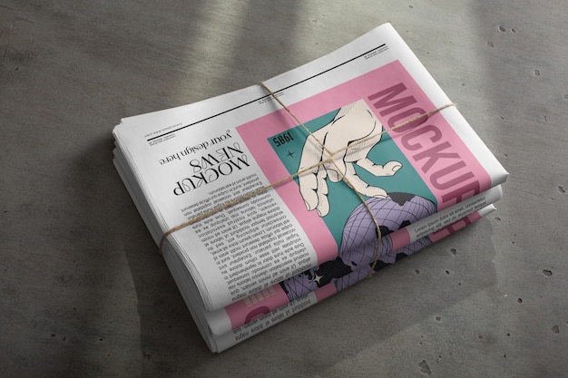 Conception de maquette de magazine de journal