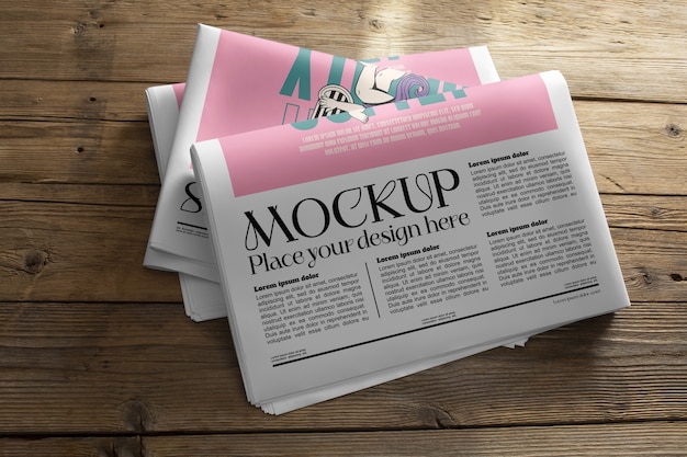 Conception de maquette de magazine de journal