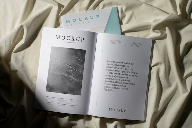 Conception de maquette de magazine de mode