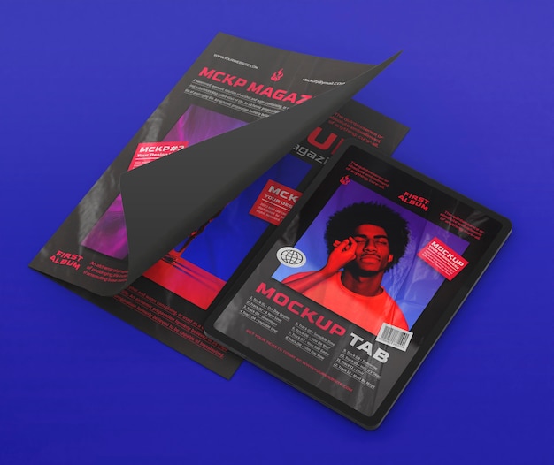 Conception de maquette de magazine numérique