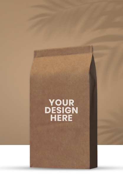 Conception De Maquette De Marque De Sac De Café En Papier Brun Psd Gratuit