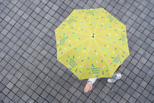 Conception De Maquette De Parapluie Ouvert