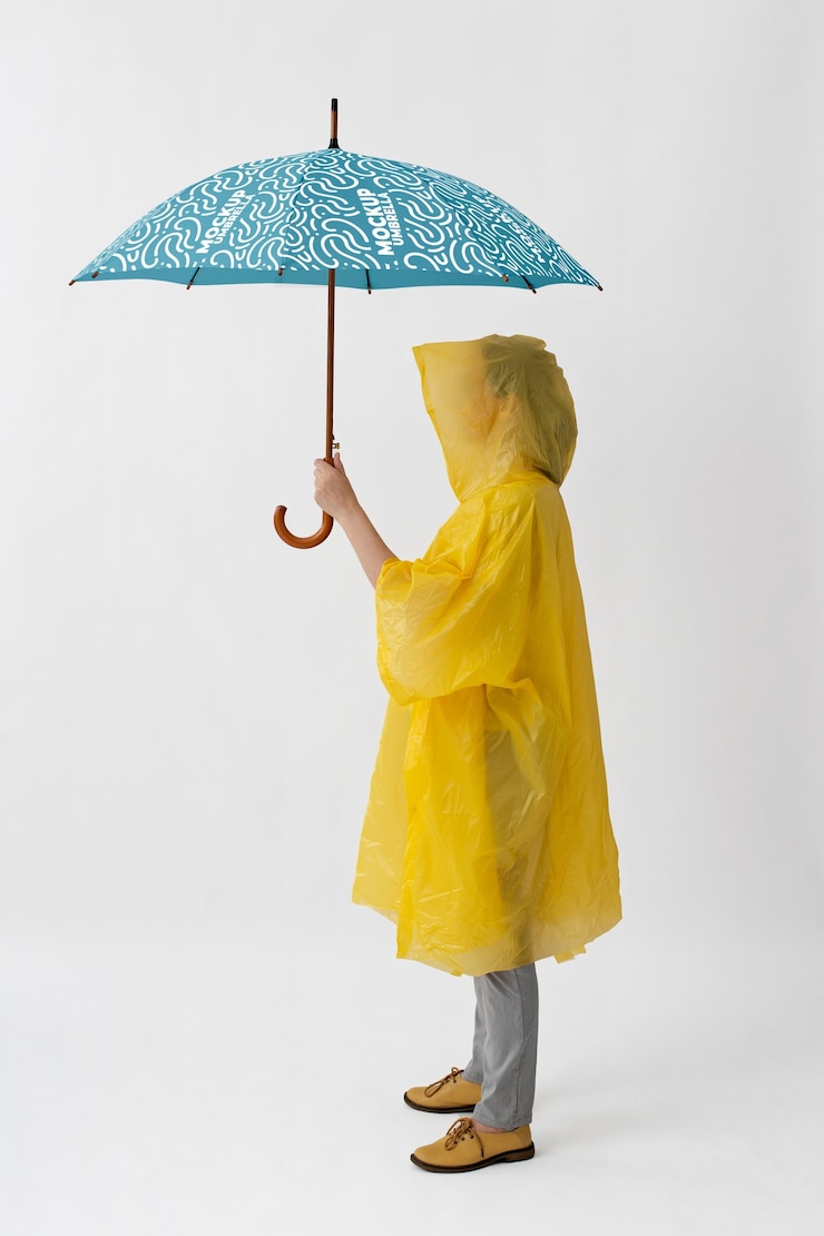 PSD conception de maquette de parapluie ouvert