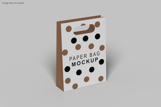 PSD conception de maquette de sac en papier isolé