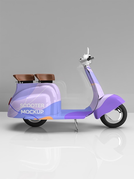 Conception De Maquette De Scooter De Moto