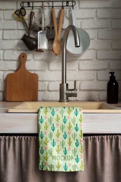 Conception de maquette de serviette de cuisine