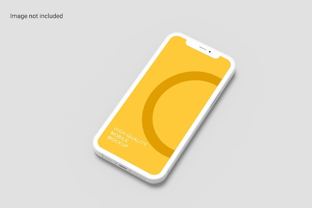 Conception de maquette de smartphone minimaliste