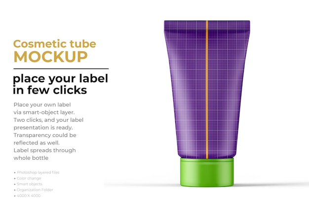 Conception De Maquette De Tube Cosmétique