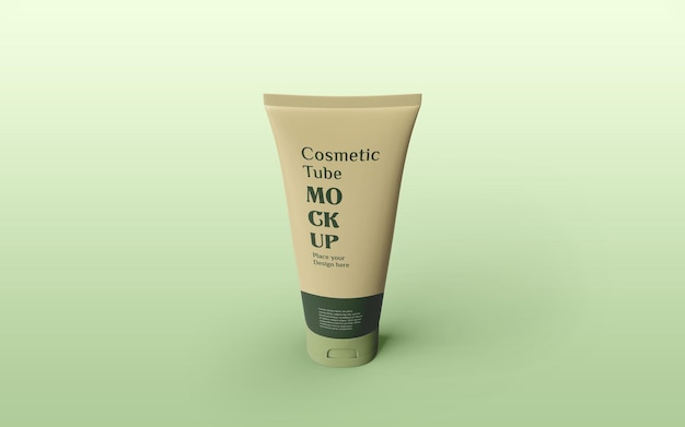 conception de maquette de tube de crème cosmétique pour soins de la peau du visage et du corps