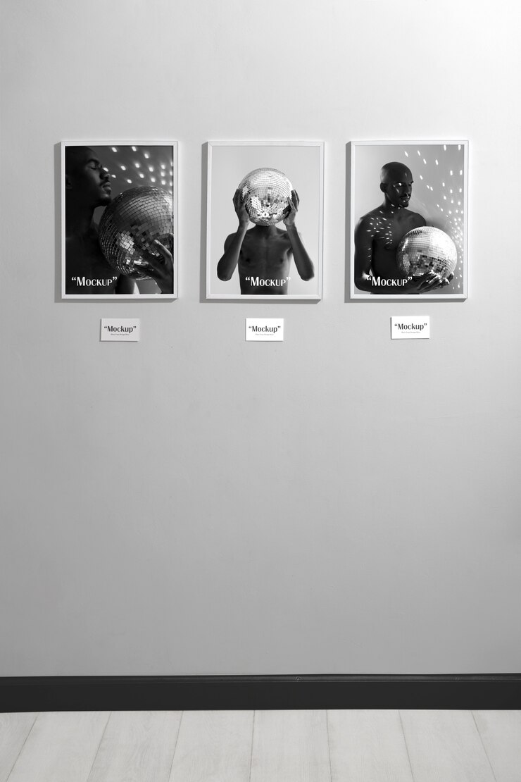 PSD conception de maquettes de cadres de galerie