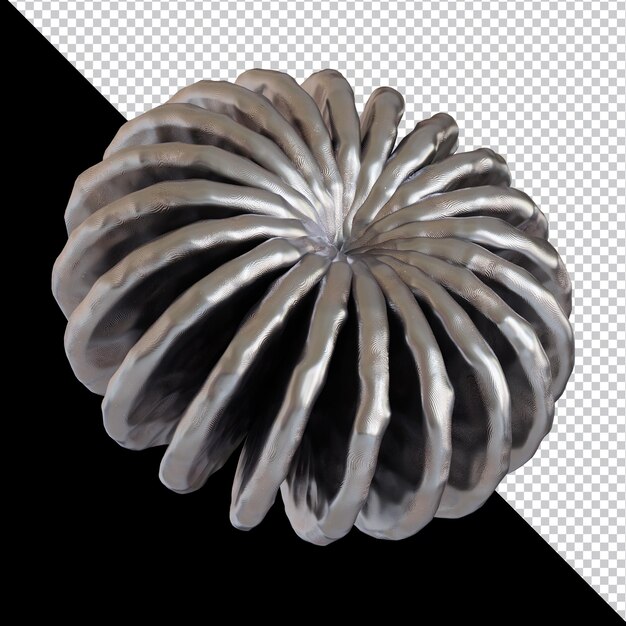 PSD conception de matériaux d'argile métallique futuriste de forme géométrique abstraite rendu 3d