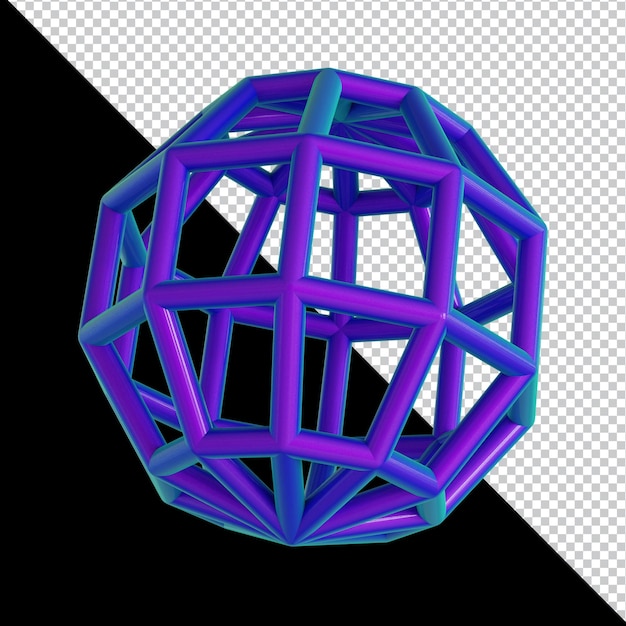 Conception De Matériaux Colorés De Forme Géométrique Holographique 3d Isolée