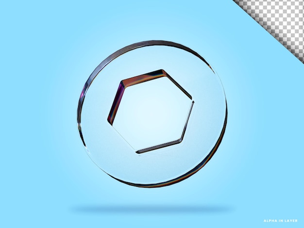 PSD conception de matériaux de verre à dispersion futuriste de forme géométrique abstraite rendu 3d