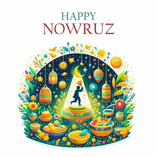 Conception Des Médias Sociaux De Nowruz