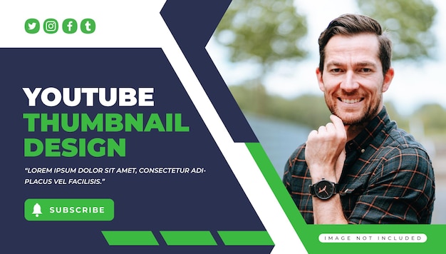 conception de miniature d'entreprise youtube