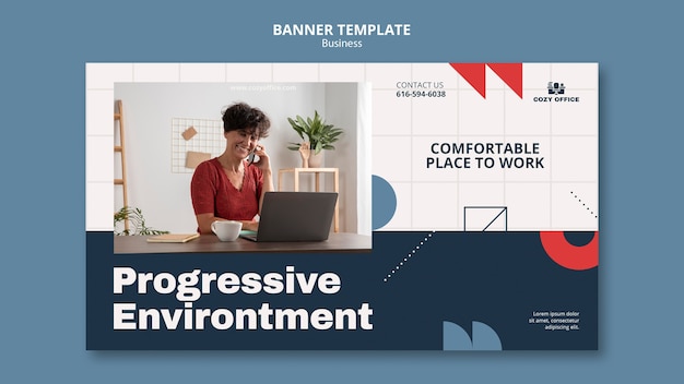 Conception de modèle de bannière d'entreprise