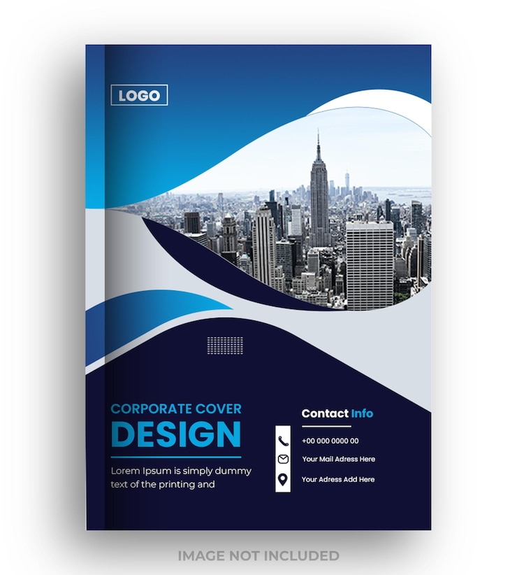 Conception de modèle de brochure de couverture de livre d'entreprise