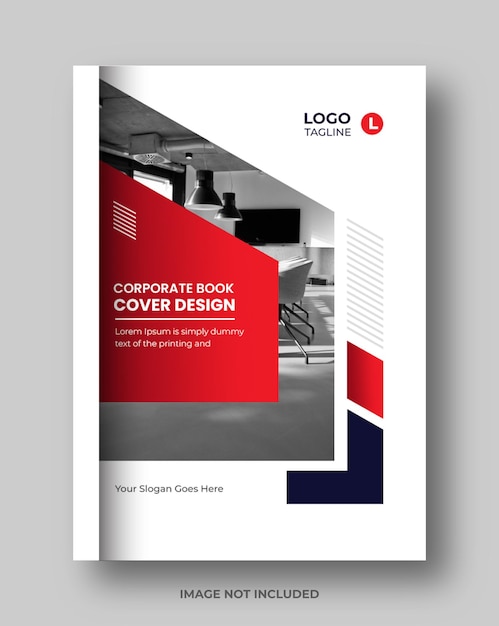 PSD conception de modèle de brochure de couverture de livre d'entreprise