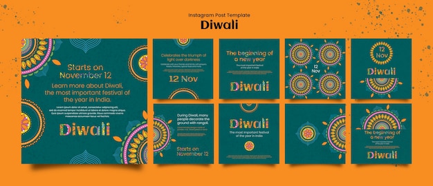 PSD conception de modèle diwali