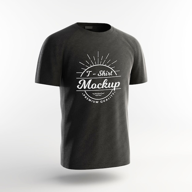 Conception De Modèle De Maquette De T-shirt De Sport Noir