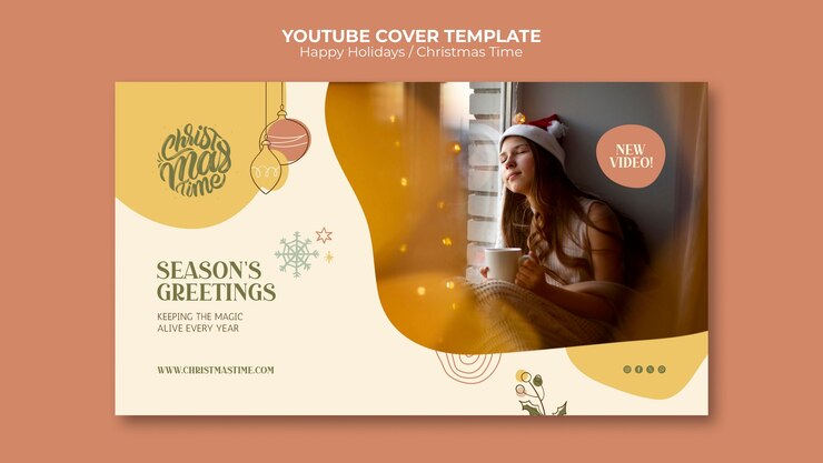PSD conception de modèle de noël