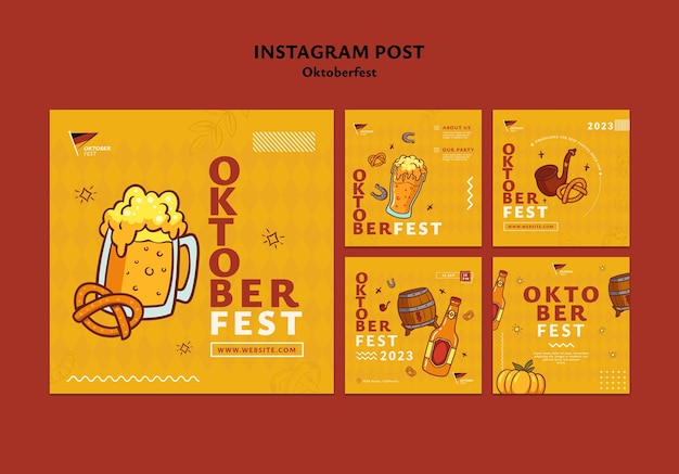 PSD conception de modèle oktoberfest