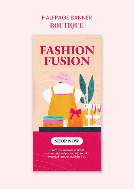 Conception de modèles de boutique