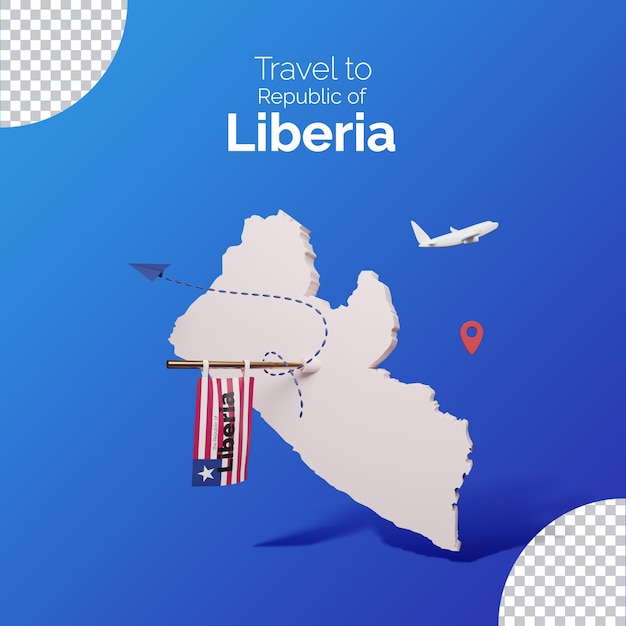 Conception de modèles de publication sur les réseaux sociaux pour les voyages au Libéria