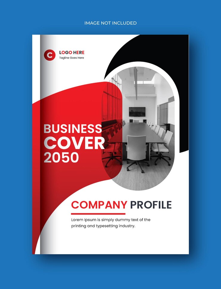 PSD conception moderne de la couverture des livres d'affaires et de la brochure de l'entreprise et du rapport annuel