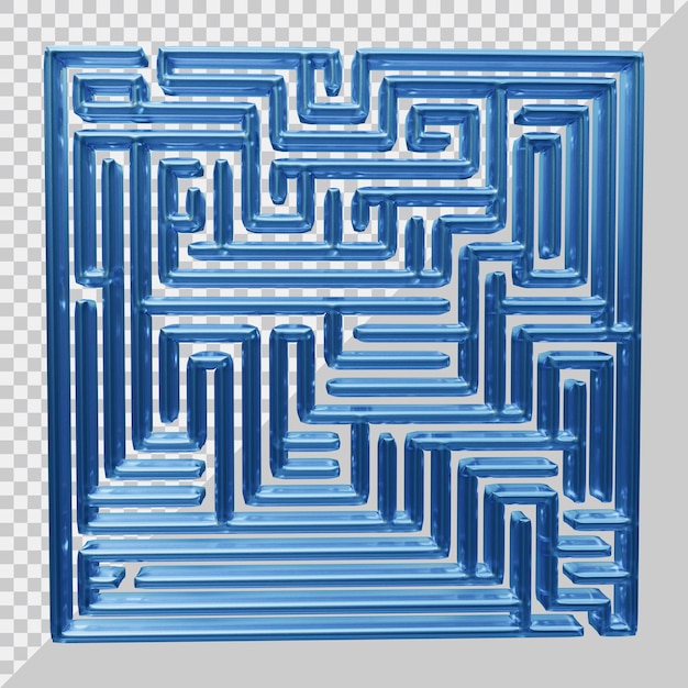 PSD conception de puzzle labyrinthe avec un style moderne 3d