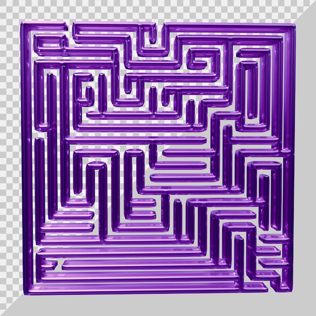 Conception de puzzle labyrinthe avec un style moderne 3d