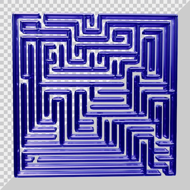 PSD conception de puzzle labyrinthe avec un style moderne 3d