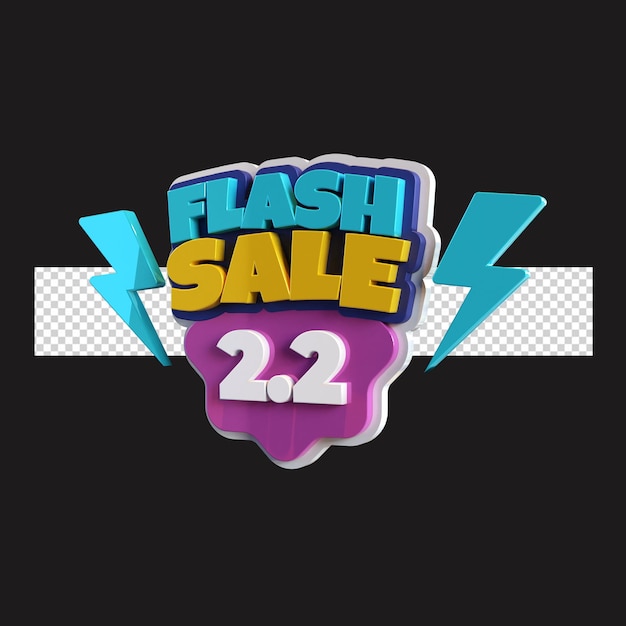 Conception de rendu de vente flash de rendu 3D