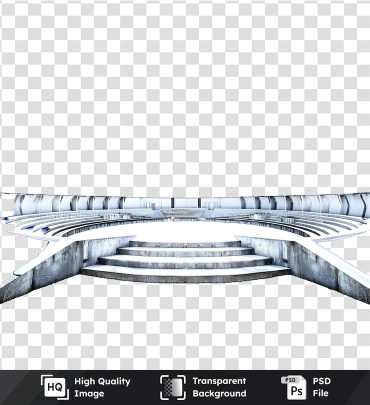 PSD conception de sièges d'amphithéâtre sur fond psd transparent pour des projets architecturaux offrant versati