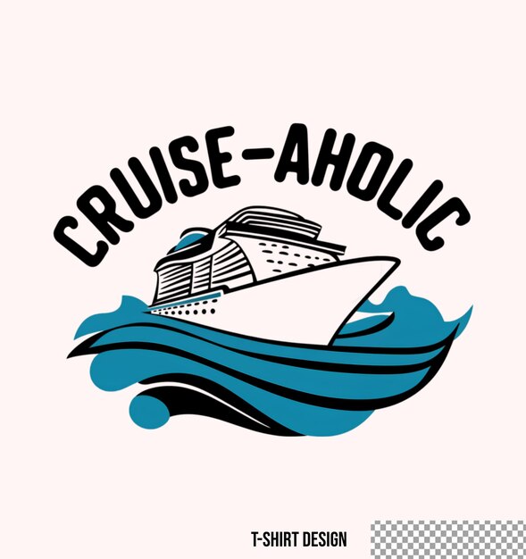 PSD conception de t-shirt de croisière