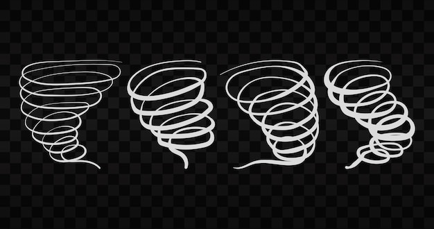 Conception De Tornade Sur Fond Transparent