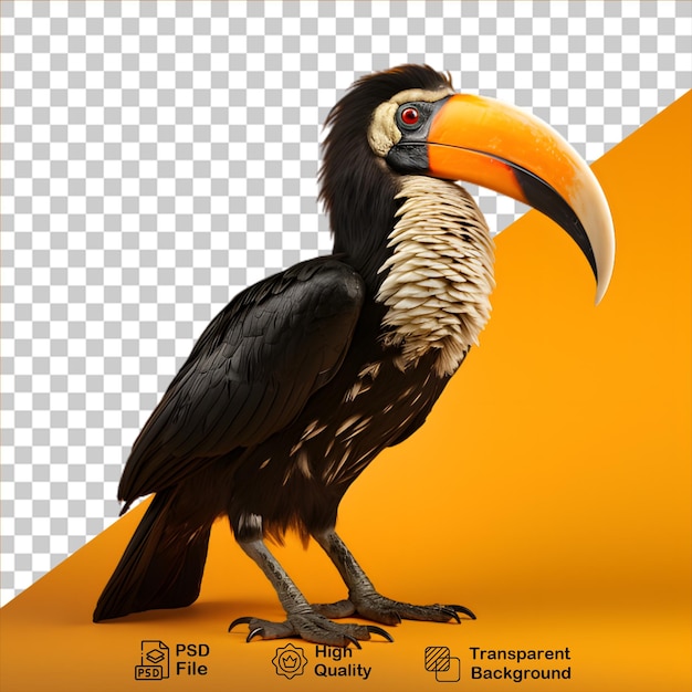 PSD concepto de aves tropicales aisladas en un fondo transparente incluyen archivo png