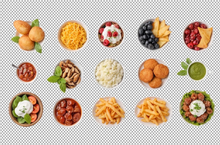 PSD el concepto de comida sabrosa y deliciosa deleita el apetito