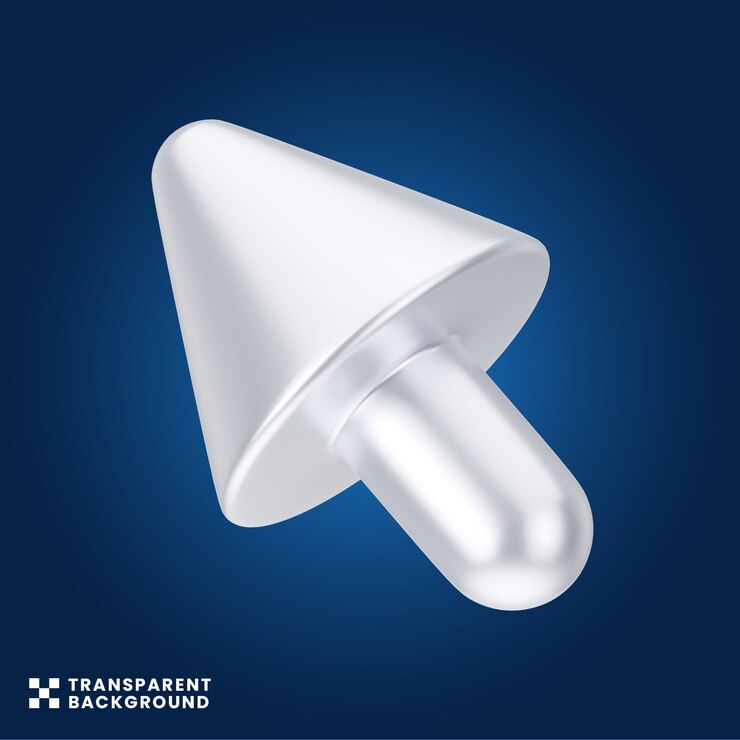 PSD concepto creativo del cursor del mouse del elemento 3d para el generador de escena