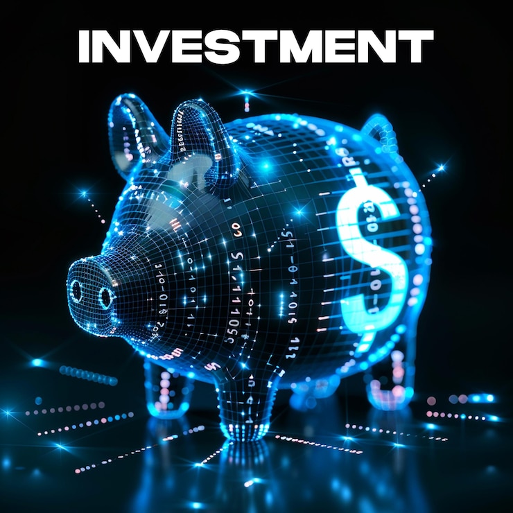 PSD concepto de crecimiento empresarial para el puesto de fondo en tecnología futurista de baja poli