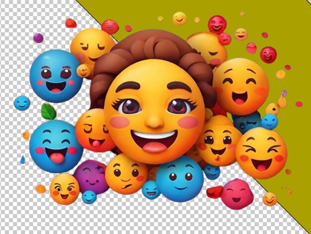 PSD el concepto del día mundial del emoji