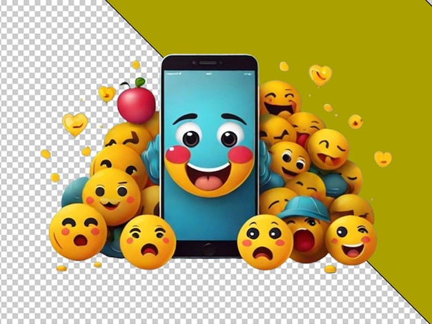 PSD el concepto del día mundial del emoji