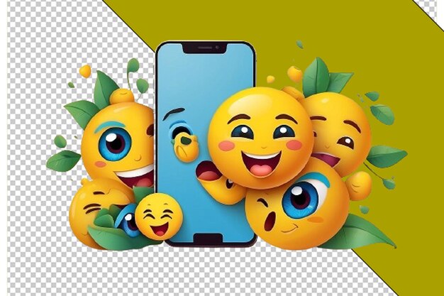 PSD el concepto del día mundial del emoji