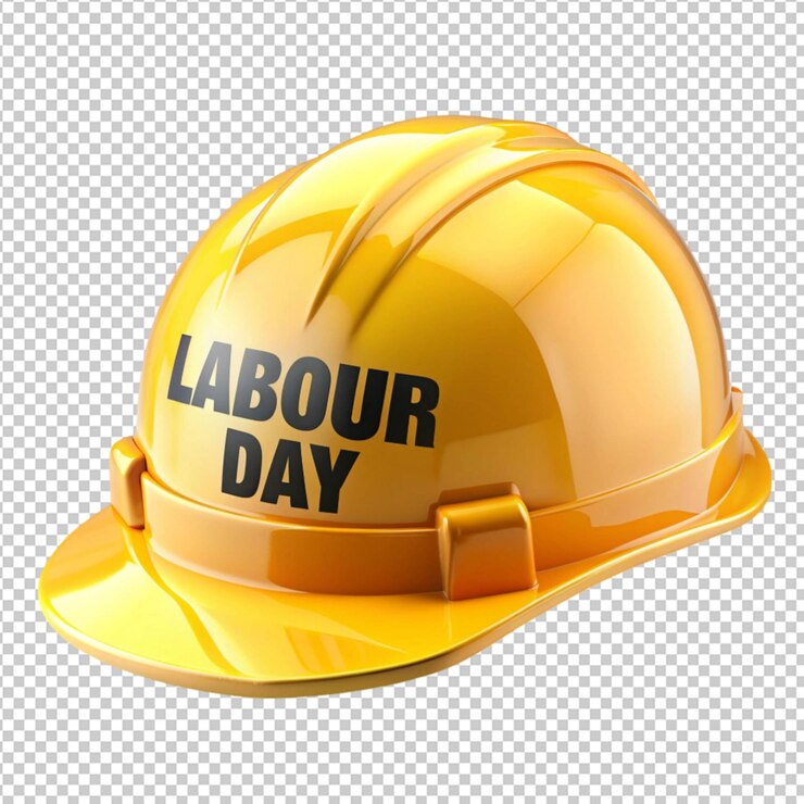 PSD concepto de día de trabajo de la aldea de construcción