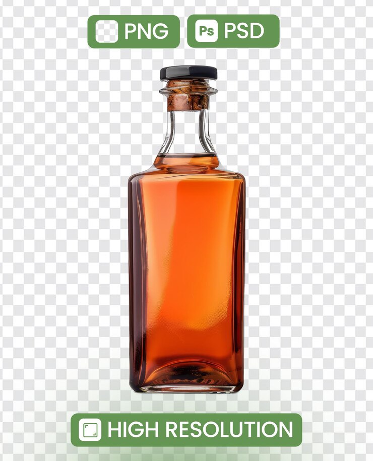 PSD concepto de diseño minimalista de botella suave y elegante