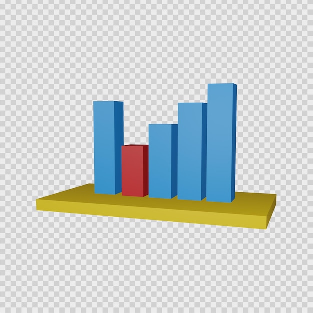 PSD concepto de gráfico de renderizado 3d